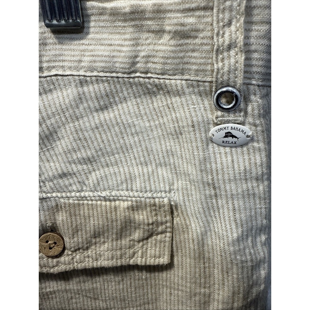 NWT Tommy‎ Bahama Relax 100%Linen Line of the Times Shorts Size 36 Rope Color - Picture 6 of 8